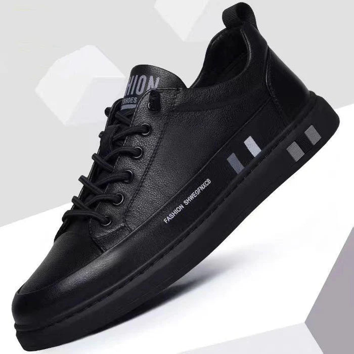 Zapato Casual Masculino Flat de Cuero